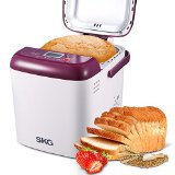 SKG Automatic 1-LB Mini Bread Maker Multi-Functional and User-Friendly 19 Settings 15 Hours Delay Timer 1 Hour Keep Warm - 1-LB Intelligent Bread Machine - Beginner Friendly Programmable Breadmaker