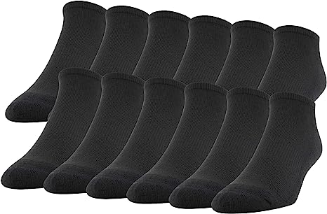 Gildan Men's Performance No Show Socks, 12-Pairs