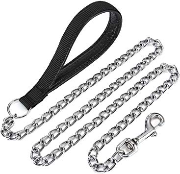 Mogoko Reflective Two Padded Handle Dog Leash, 5ft Long Durable Shock Absorption Nylon Dog Walking Lead Pet Traning Rope