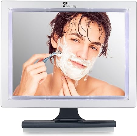 ToiletTree Products Deluxe LED Fogless Shower Bathroom Mirror with Squeegee, 1.45 Ounce