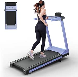 Treadmills for Home, 3.5 HP Foldable Treadmill with Incline, 350 LBS Capacity Treadmill with LED, 0.6-10 mph Folding Treadmill Bluetooth Connectivity APP