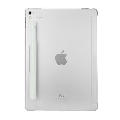 iPad Pro 9.7 Case - OZAKI O!coat Wardrobe Shell Protection Ultra Thin & Lightweight Snap-on Case with Apple Pencil Holder for iPad Air 2 & iPad Pro 9.7-inch - Transparent