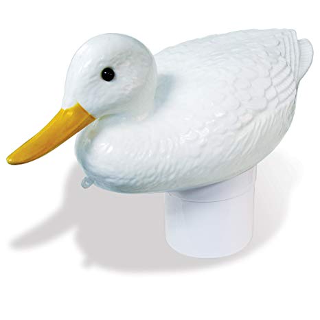 Poolmaster Chlori-Duck Chlorine Dispenser for Swimming Pools and Spas, White Duck
