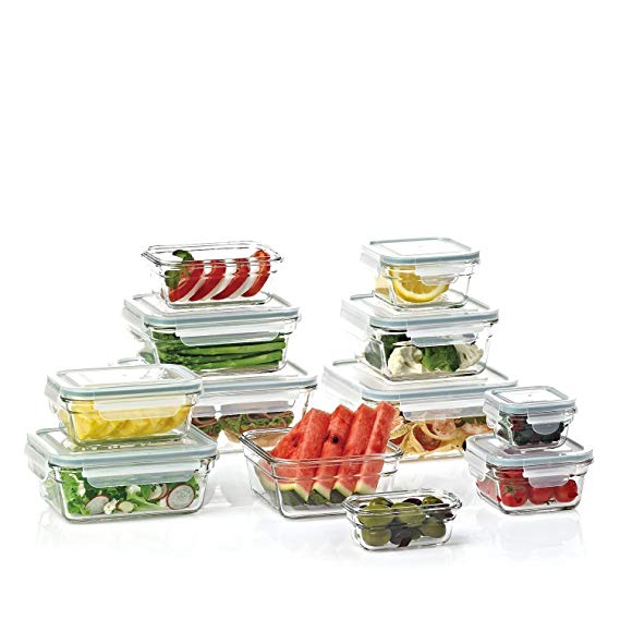 Member's Mark 24-Piece Glass Food Storage Set by Glasslock