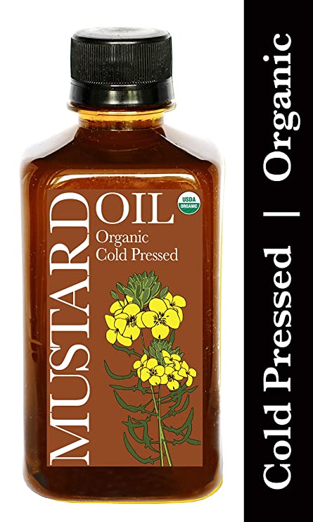 Daana Organic Mustard Oil for Skin: Extra Virgin, Cold Pressed (12oz)