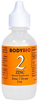 BodyBio Zinc 2 Liquid Mineral, 2 oz