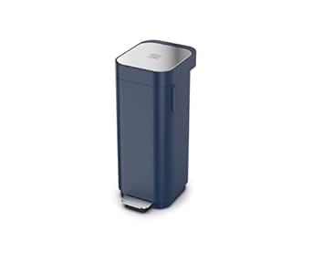 Joseph Joseph Porta 40L/10.5 Gallon Convenient Pedal Bin Trash Can - Midnight Blue