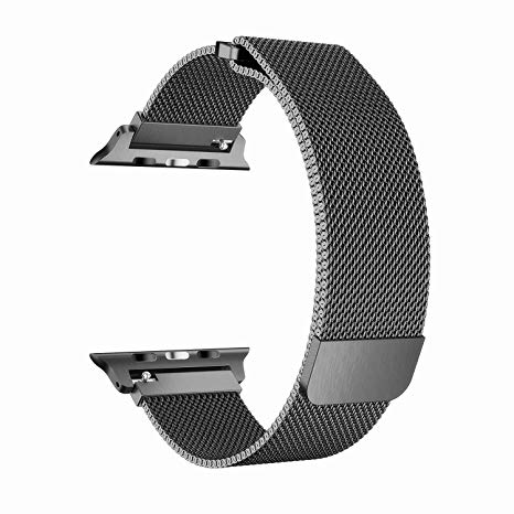 Cocos Compatible with Apple Watch Band Mesh Milanese Loop Stainless Steel Compatible with iWatch Band Compatible with Apple Watch Series 4 (40mm 44mm) Series 3 2 1 (38mm 42mm)