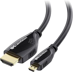 Cable Matters Cable Micro HDMI vers HDMI à Haute Vitesse HDMI (Cable Micro HDMI HDMI), Résolution 4K prête- 5m