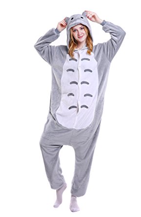 Halloween Totoro Onesie Costume Adult Animals Totoro Unicorn Pajamas