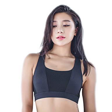 Helisopus Push Up Strappy Crisscross Back Padded Sports Bra Wirefree Workout Yoga Crop Top For Women