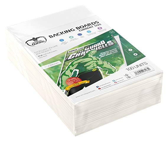 Comic Backing Boards (Current Size, Pack of 100)