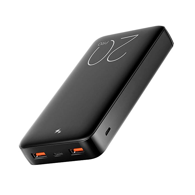 JDB PD Power Bank 20100mAh, USB C Portable Charger with 18W Power Delivery Battery Pack Compatible with iPhone Xs MAX, iPhone Xs, iPhone XR, iPhone X, iPhone 8 Plus, iPhone 8 (Black)
