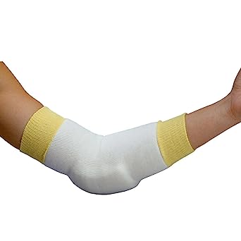 Sammons Preston Elbow/Heel Protectors, Pair of Small 9" Heel or Elbow Sleeves with Gel Pad Protects Skin & Relieves Pressure, Knit Support Prevents Ulcerations, Elbow Protectors for Elderly