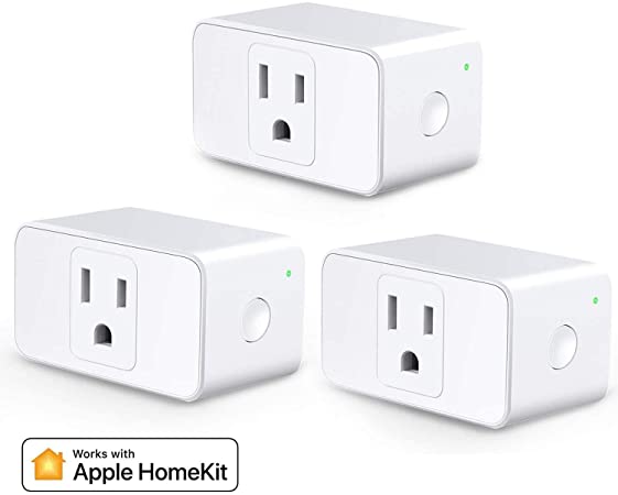 Meross Smart Plug Mini, 16A & Reliable WiFi, Support Apple HomeKit, Siri, Alexa, Echo, Google Assistant, Nest Hub, and SmartThings, App Control, Timer, No Hub Needed, 3 Pack