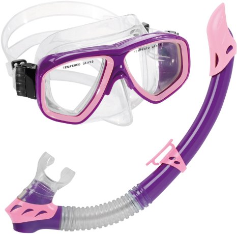 Cressi DELUXE, Kids Youth Mask Snorkel Set