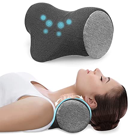 Neck and Shoulder Relaxer with Magnetic Therapy Pillowcase, Neck Stretcher Cervical Traction Pillows,Neck Traction Device for Pain Relief Relieve TMJ Headache Muscle Tension Spine Alignment Sleeping