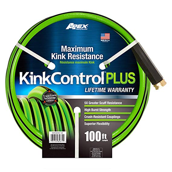 Kink Control Plus 8567-100 Garden Hose, 5/8 in. x 100 ft