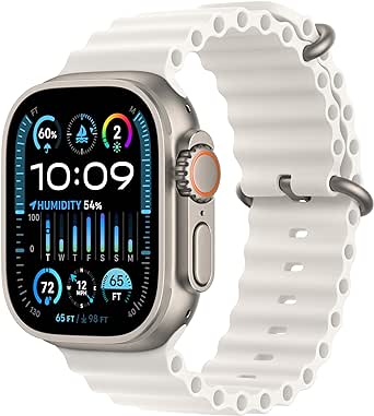 Apple Watch Ultra 2 [GPS   Cellular 49mm] Smartwatch with Rugged Titanium Case & White Ocean Band. Fitness Tracker, Precision GPS, Action Button, Extra-Long Battery Life, Bright Retina Display