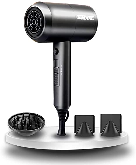 SHRATE Ionic Hair Dryer, Professional Salon Negative Ions Hair Blow Dryer Powerful 1800W for Fast Drying with 3 Heating / 2 Speed/Cool Button, Constant Temperature Hair Care Without Damaging Hair