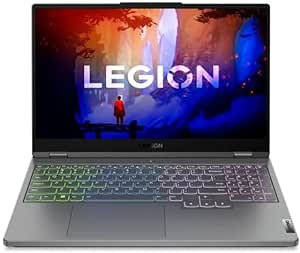 Lenovo Legion 5 Gaming Laptop 15.6” FHD 1920 x 1080 AMD Ryzen 5 6600H NVIDIA GeForce RTX 3050 Ti 4GB GDDR6 16GB DDR5 512GB SSD RGB Backlit Keyboard Windows 11 Home (Renewed)