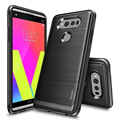 LG V20 Case, Ringke [Onyx] [Resilient Strength] Flexible Durability, Durable Anti-Slip, TPU Defensive Case for LG V20 - Black