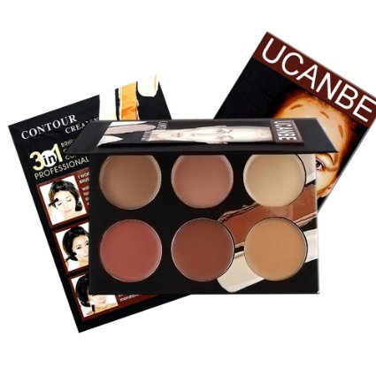 Ucanbe Contour Kit Contouring Highlighting Makeup Foundation Concealer Cream Palette (edition 1)
