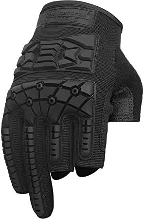 Seibertron T.T.F.I.G 2.0 Men's Tactical Military Gloves Flexible Rubber Knuckle Protective for Combat Hunting Hiking Airsoft Paintball Motorcycle Motorbike Riding Outdoor Gloves