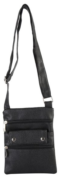 Rimen and Co PU Leather Womens Multiple Compartments Zipper Closure Swingpack Messenger Cross Body Bag Handbag 016
