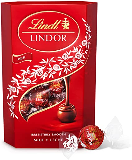 Lindt Lindor Milk Chocolate Truffles Box - Approx. 26 Balls, 337 g - Perfect for Gifting or Sharing - Chocolate Balls with a Smooth Melting Filling