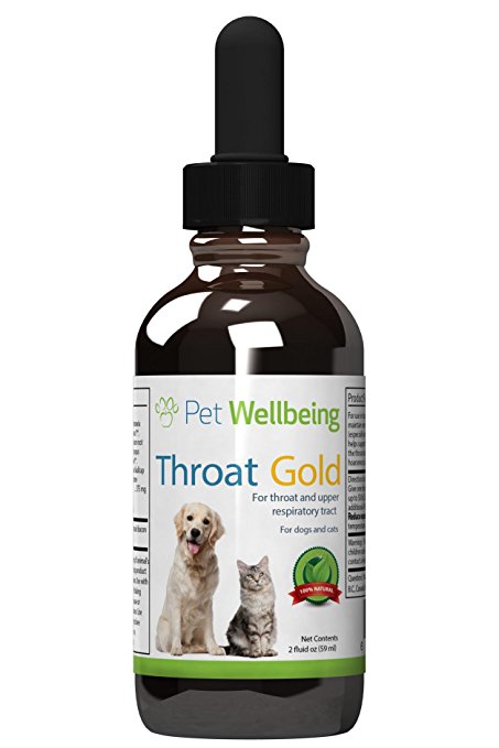 Throat Gold for Dogs and Cats - A Natural, Herbal Supplement - Soothes Cough & Throat 2 Ounces