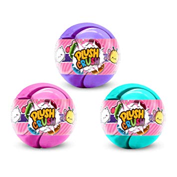 Plush Crush - Puzzle Ball w/ Plush Surprise Character - Cute Series 3-Pack
