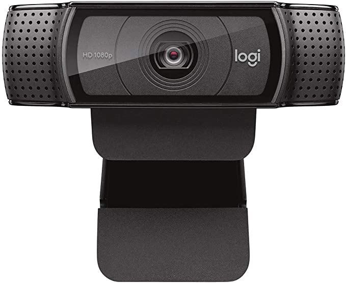 Logitech C920e / C920 HD Webcam, Full HD 1080p Video Calling and Recording, Dual Stereo Audio, Stream Gaming - Black