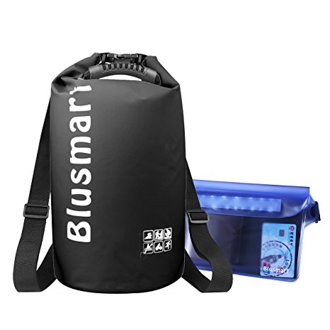 Blusmart 10L/20L Waterproof Dry Bags   Waterproof Waist Pouch, Perfect for Kayaking / Boating / Canoeing / Fishing / Rafting / Swimming / Camping / Snowboarding