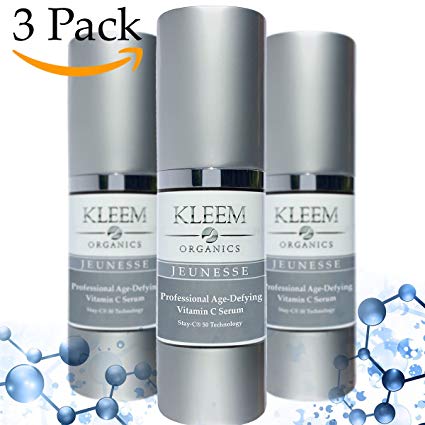 Triple Vitamin C Serum Set with FREE Retinol Cream that Boosts Collagen, Repairs Sun Damage, Fights Acne, Fades Age Spots & Fights Wrinkles