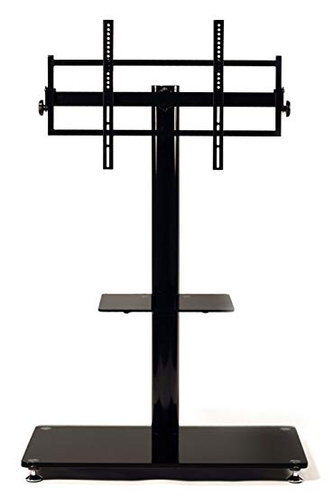 TransDeco TD570B Stand with Universal Mounting System and Caster for 35" to 65" LCD/LED TV, Black