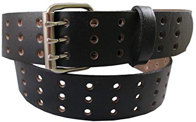 Men's 3 Grommet Holes Top Grain Leather Belt, Made in USA