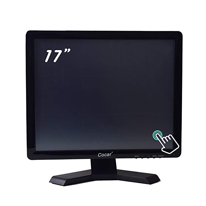 17 Inch Touch Screen LED Monitor - 1280x1024 Resolution VGA for PC POS Restaurant Bar Coffee Menu Order Point of Sale