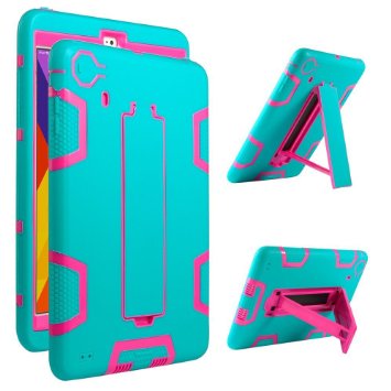 iPad Mini Case iPad Mini 2 3 Case - ULAK 3in1 Hybrid Shockproof Kickstand Case For iPad Mini iPad Mini 2 iPad Mini 3 Rose Red  Aqua Blue