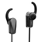 In-Ear Bluetooth Headphones Jarv NMotion ADVANCE Lightweight Wireless Earbuds w On-Board Controls and HD Premium Sound - Black