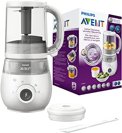 Philips Avent 4-In-1 Steamer Blender Healthy Baby Food Maker, SCF883/01