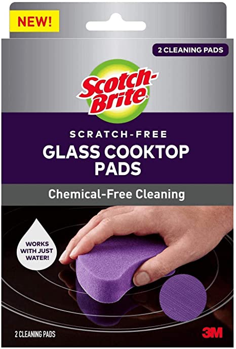 Scotch-Brite Glass Cooktop Cleaning Pad, 2, Multi-Color