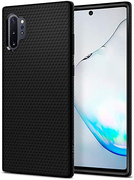 Spigen Liquid Air Armor Designed for Samsung Galaxy Note 10 Plus Case/Galaxy Note 10 Plus 5G Case (2019) - Matte Black (Renewed)