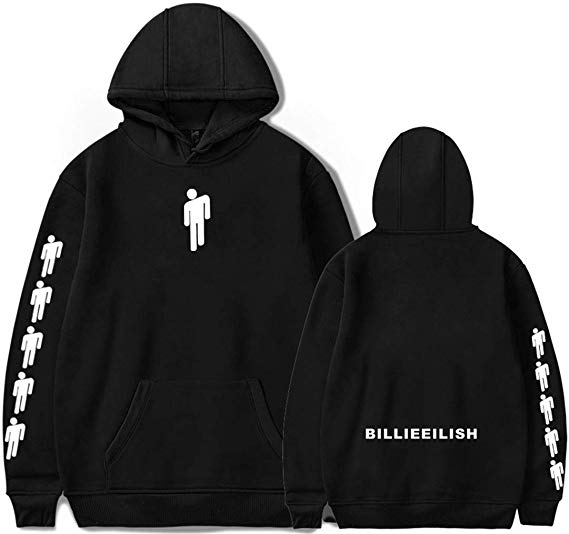 FLYCHEN Women Novelty Hoodie Billie Eilish Sweatshirts for Fan Support Hooded