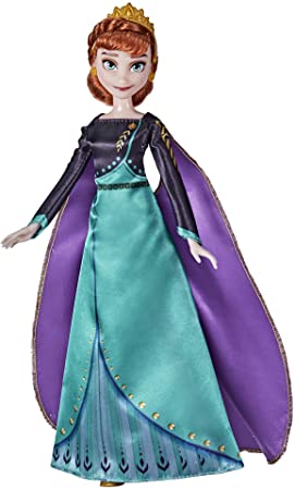 Disney Frozen 2 Queen Anna Fashion Doll, Dress, Shoes, and Long Red Hair, Toy for Kids 3 Years Old and Up