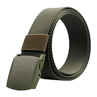 ALAIX Nylon Military Tactical Mens Waist Belt with Double Plastic buckles