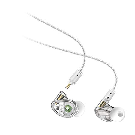 MEE Professional MX3 PRO Customizable Noise-Isolating Universal-Fit Modular Musician’s in-Ear Monitors (Clear)