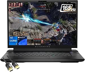 Alienware m16 Gaming Laptop, 16" QHD 165Hz, Intel 13th Gen 16-Core i7-13700HX Up to 5GHz, GeForce RTX 4070 8GB, 64GB DDR5, 2TB PCIe 4.0, Per-Key RGB KB, WiFi 6, Thunderbolt 4, PDG HDMI, Win 11 Pro