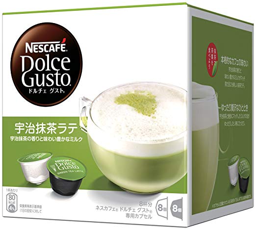 Nestle Coffee Capsules for Nescafe Dolce Gusto - Uji Matcha Green Tea Latte Taste (Japan Import)