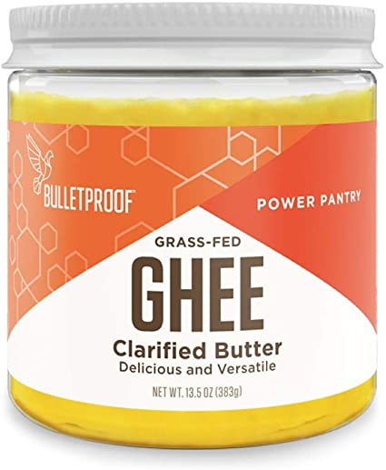 BulletProof Grass-Fed Ghee Quality Fat from Pasture-Raised Cows, 383g